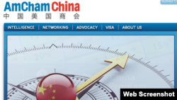 中國美國商會 (網站截圖)