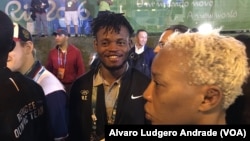 Popole Misenga e Yolande Bukasa Mabika, atletas da RDC refugiados no Brasil