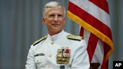Admiral Kreg Foler na ceremoniji u američkoj Južnoj komandi, 26. novembra 2018. 