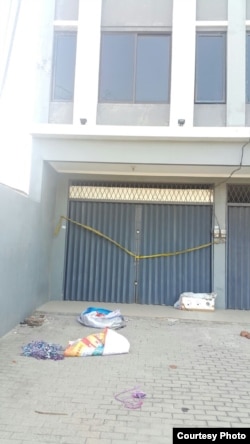 Ruko di Kelurahan Kosambi, Kecamatan Teluk Naga, Kabupaten Tangerang (Ruko Dadap) yang disewa atas nama Santa. (Foto: dokumentasi keluarga)