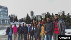 Alunos santomenses em Moscovo na aprovação do estatuto da asssociação