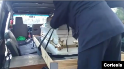 El 25 de enero de 2019 fue repatriado el cuerpo de Felipe Gómez. Fue trasladado a su natal Nentón, Huehuetenango. Foto: Daniel Méndez