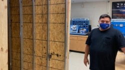 Joseph Wolfe teaches electrical work, construction and engineering at Edison Academy, a career training high school in Fairfax County, Virginia.