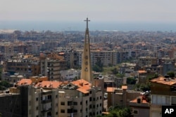 The town of Hadat in Lebanon.