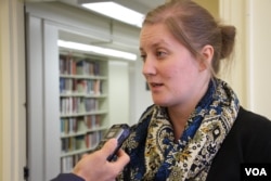 Kate Seaman, Assistant Director of Bahai'I Chair for World Peace, University of Maryland. (Sreng Leakhena/VOA Khmer)