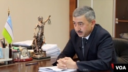 Uzbekistan’s Ombudsman, Ulugbek Muhammadiev, in his office, Tashkent, Uzbekistan, September 3, 2018.