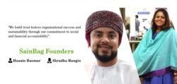Pendiri SainBag, Husain Baomar dan Shradha Rungta (foto: courtesy).