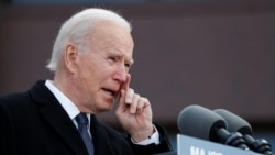 Novoizabrani predsednik SAD Džo Bajden govori u Delaveru uoči odlaska u Vašington, gde će u sredu položiti zakletvu za predsednika , 19. januar 2021. (Foto: Rojters/Tom Brenner)