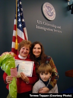 Пані Віра з донькою Тетяною і внуком Лук'яном