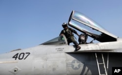 Американський літак Super Hornet. Такого типу літак, за повідомленнями преси збив СУ-22 в Сирії