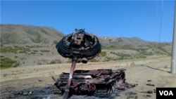 აფეთქებული ქართული ტანკი 08.08.08