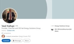 Print Screen LinkedIn profila Vasila Kallupija.