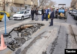 فرونشست زمین در تهران