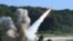 FILE - A U.S. MGM-140 Army Tactical Missile is fired during U.S.-South Korean exercises in South Korea, July 5, 2017. There's debate in the U.S. about whether the nation should consider redeploying tactical nuclear weapons to the Indo-Pacific. (South Korea Defense Ministry)