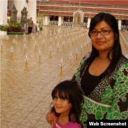 Sapana Sakya with Her Daughter in Thailand