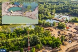 Bosanskohercegovačka firma „DMS Company“ kopa šljunak iz rupa koje pripadaju Srbiji (Foto: CIN)