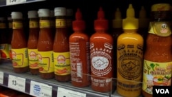 Other sauces now use the name "Sriracha" for their condiments.(Z. Aung/VOA)