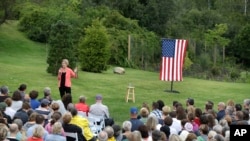 Elizabet Voren u kampanji u Nju Hempširu, 2. septembra 2019.