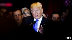 រូបឯកសារ៖ ប្រធានាធិបតី​អាមេរិក​លោក ដូណាល់ ត្រាំ។ លោក​ត្រាំ​នៅ​តែ​បន្ត​គោលនយោបាយ​ដាក់ទណ្ឌកម្ម​លើ​កូរ៉េខាងជើង។