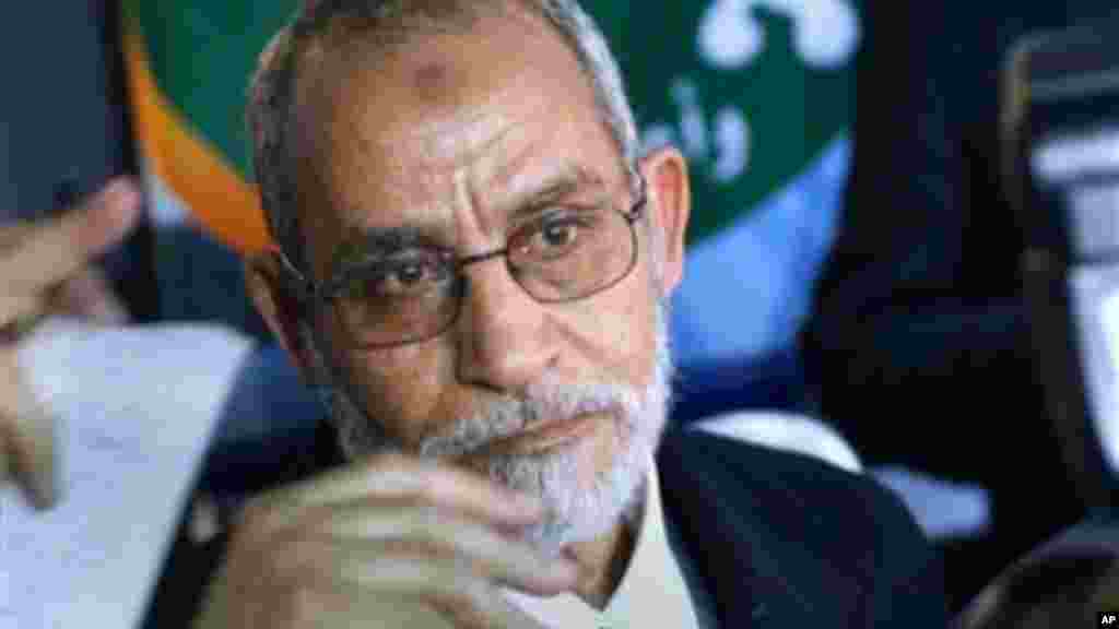 FILE -- Egypt's Muslim Brotherhood Mohammed Badie.