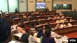 FILE - Lawmakers of Cameroon National Assembly, the lower house of parliament, are seen in session in Yaounde, Cameroon, Dec. 20, 2019. (Moki Edwin Kindzeka/VOA)