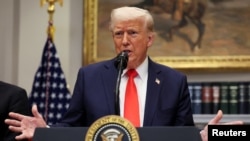 Дональд Трамп выступает в Белом доме. 3 мартя 2025 года. REUTERS.