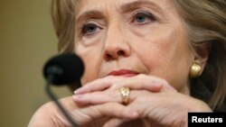 የቀድሞዋ የዩናይትድ ስቴትስ ውጭ ጉዳይ ሚኒስትር ሂለሪ ክሊንተን 