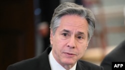 US Secretary of State Antony Blinken speaks during a meeting with Vietnamese Foreign Minister Bui Thanh Son at the US State Department in Washington, DC, on March 25, 2024. (Photo by Mandel NGAN / AFP)