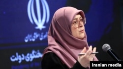 İran hökumət sözçüsü Fatimə Mühacirani (Foto: Etemadonline)