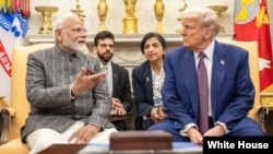 ملاقات دونالد ترمپ، رییس جمهور ایالات متحده و نرندرا مودی، صدراعظم هند به تاریخ ۱۳ فبروری ۲۰۲۵ در قصرسفید