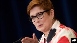 마리스 페인 호주 외무장관.