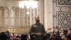 The leader of Syria's Islamist Hayat Tahrir al-Sham (HTS) group that headed a lightning rebel offensive snatching Damascus from government control, Abu Mohammed al-Jolani, addresses a crowd at the capital's landmark Umayyad Mosque on Dec. 8, 2024. 