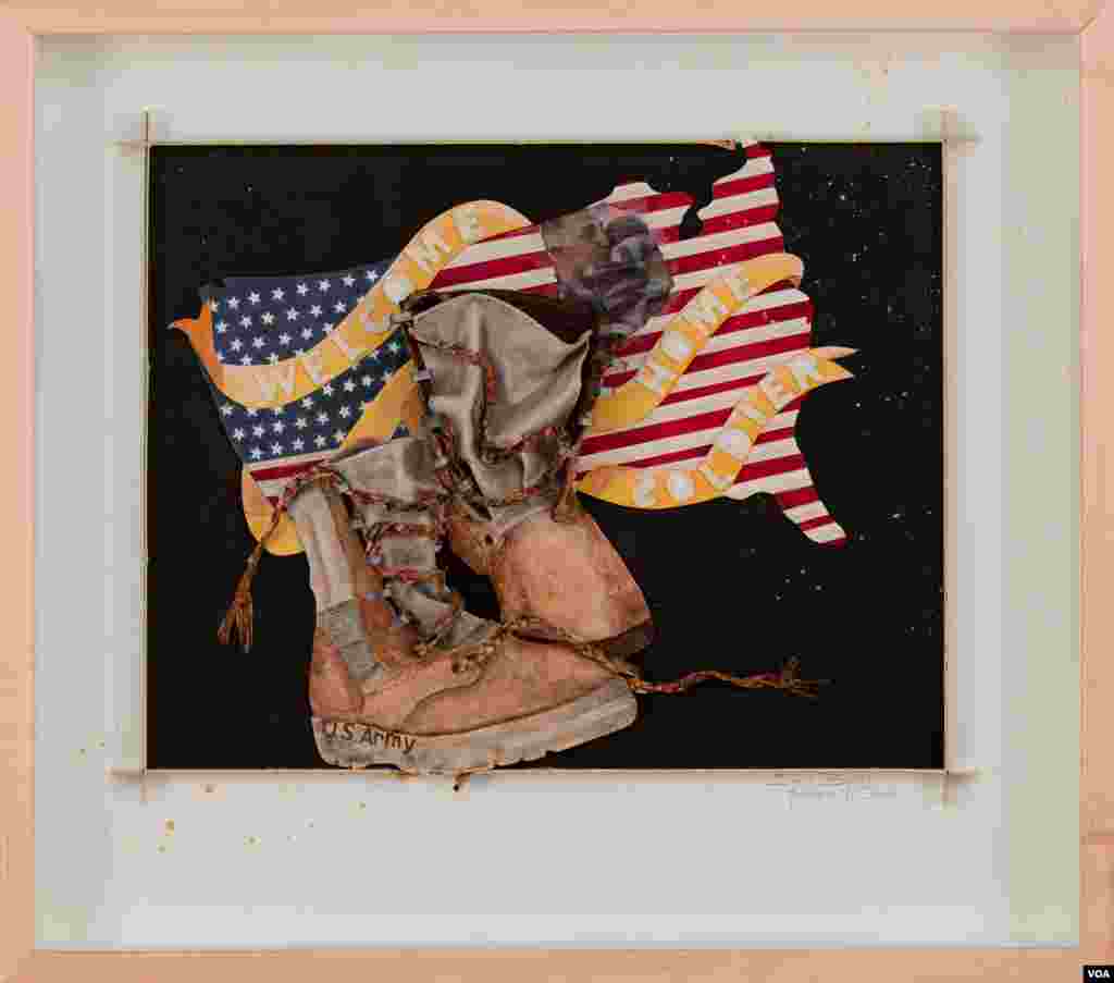 Sam's Boots by Katharine Owens (Photo - J. Taboh/VOA)