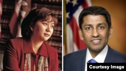 Jacqueline Nguyen, left, and Sri Srinivasan.
