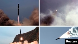 Picha tofauti za mashambulizi ya silaha ya hivi karibuni kutoka Korea Kaskazini.