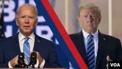 VaJoe Biden naVaDonald Trump