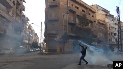 حمص میں احتجاجی مظاہرہ