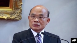 台湾行政院长苏贞昌（资料照片）