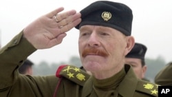 FILE - Iraqi Vice chairman of the Revolutionary Command Council, Izzat Ibrahim al-Douri.