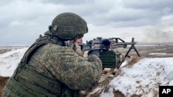 ARHIVA - Detalj sa zajedničke vojne vježbe Rusije i Bjelorusije održane u Bjelorusiji (Foto: Russian Defense Ministry Press Service via AP)