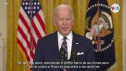 El Presidente de Estados Unidos, Joe Biden, afirmó que se le ha cortado al gobierno de Rusia la financiación occidental