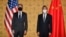 美國國務卿布林肯和中國外長王毅在意大利羅馬出席G20峰會期間舉行會晤。（2021年10月31日）