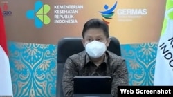Menkes Budi Gunadi Sadikin melaporkan terdapat pergeseran puncak kasus Omicron dari Jawa dan Bali ke Luar daerah (VOA)