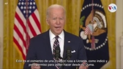 Joe Biden: Este es el comienzo de una invasión rusa a Ucrania.