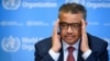 Generalni direktor SZO Tedros Adanom Gebrejesus tokom redovnog brigfinga za novinare u Ženevi (Foto: AFP)