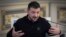 Ukrainian President Volodymyr Zelenskyy gestures as he speaks during an interview with The Associated Press in Kyiv, Ukraine, on Feb. 1, 2025.