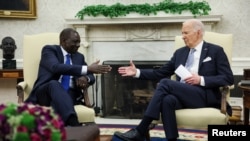 O Presidente do Quénia, William Ruto, visita os EUA, em Washington