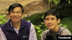 អតីតអ្នកសារព័ត៌មានវិទ្យុអាស៊ីសេរីពីររូប ដែល​ត្រូវបាន​អាជ្ញាធរ​ឃាត់ខ្លួន​ (រូបថត​ទាញ​ពី​ទំព័រ​ហ្វេសប៊ុក COMFREL) 