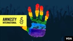  پوستر مربوط به عفو بین الملل در رابطه با همجنسگرایی