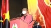 Presidente angolano, João Lourenço, discursa no 64º aniversário do MPLA, em Luanda, Angola